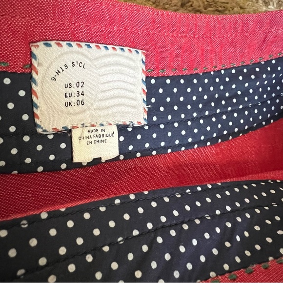 9-H15 STCL Red Chambray Skirt - Picture 2 of 5